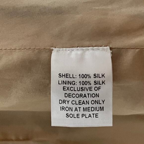 Peruvian Connection Silk Edwardian Embroidered Jacket Size 16 Striped Artsy FLAW - Picture 15 of 15